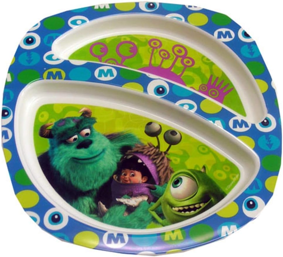 Disney Monsters Inc Two Section Plastic Plate by The First Years