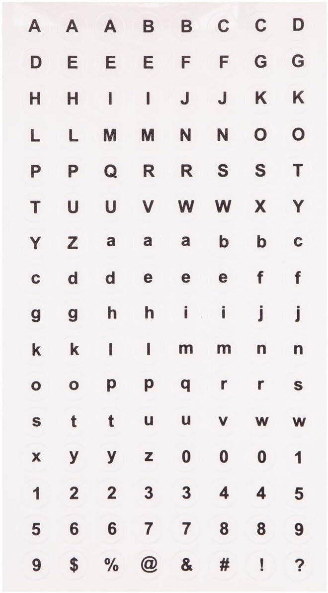 Baker Ross FC915 Trasferelli Lettere - Set di 425, Artigianato per bambini