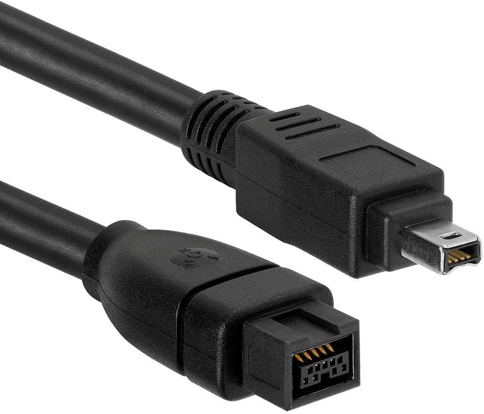 Firewire Cable 9 Pin to 4 Pin ieee 1394 Bilingual Length 6 ft
