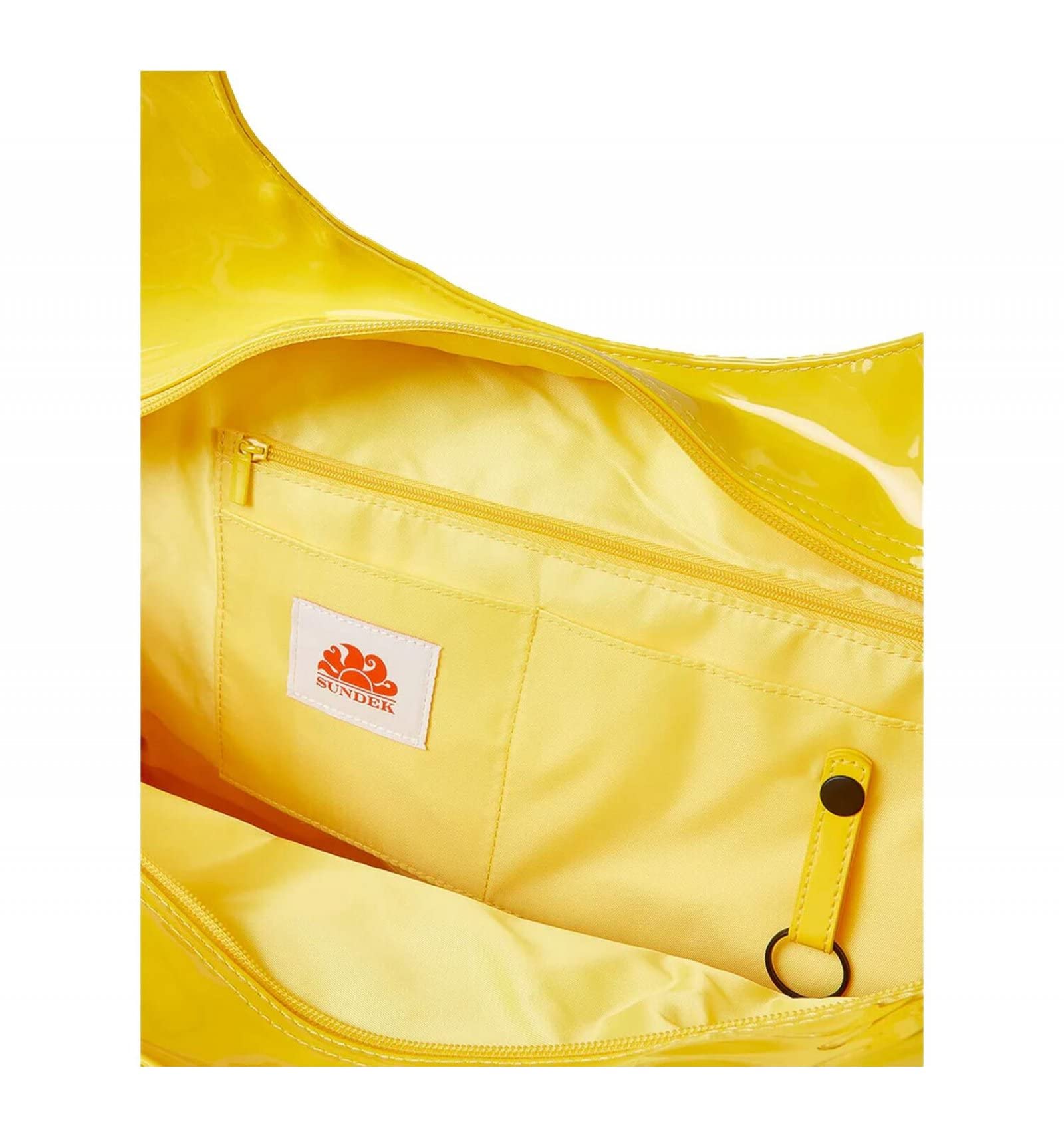 Borsa Mare Maxi Donna SUNDEK CHEL - Spaziosa, In Poliuretano, Colore Giallo