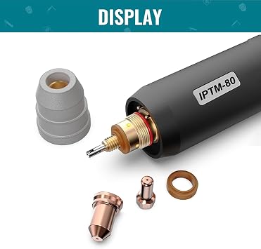 PTM-80 Plasma Torch with 20ft Cable, 80A Straight Head for Lotos, for Primeweld, Bestarc, for Everlast CNC Cutting Machines