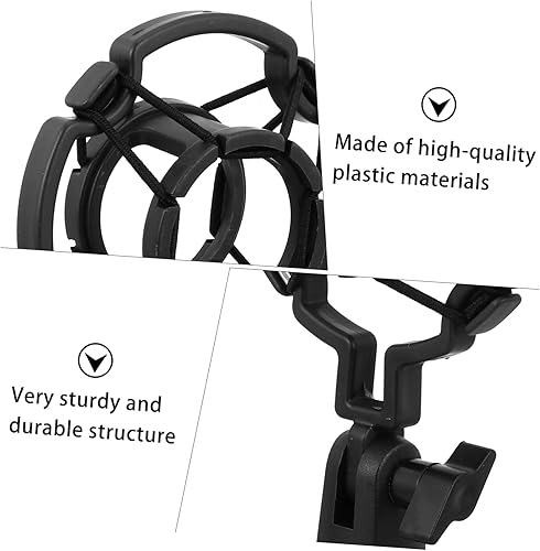 Vista 4 de 1pc Microphone Shock Mount Soporte De Micrófono Microphone Holder Clip Universal Mount Microphone Shockproof Mount Mic Stand Mic Cradle Adjustable
