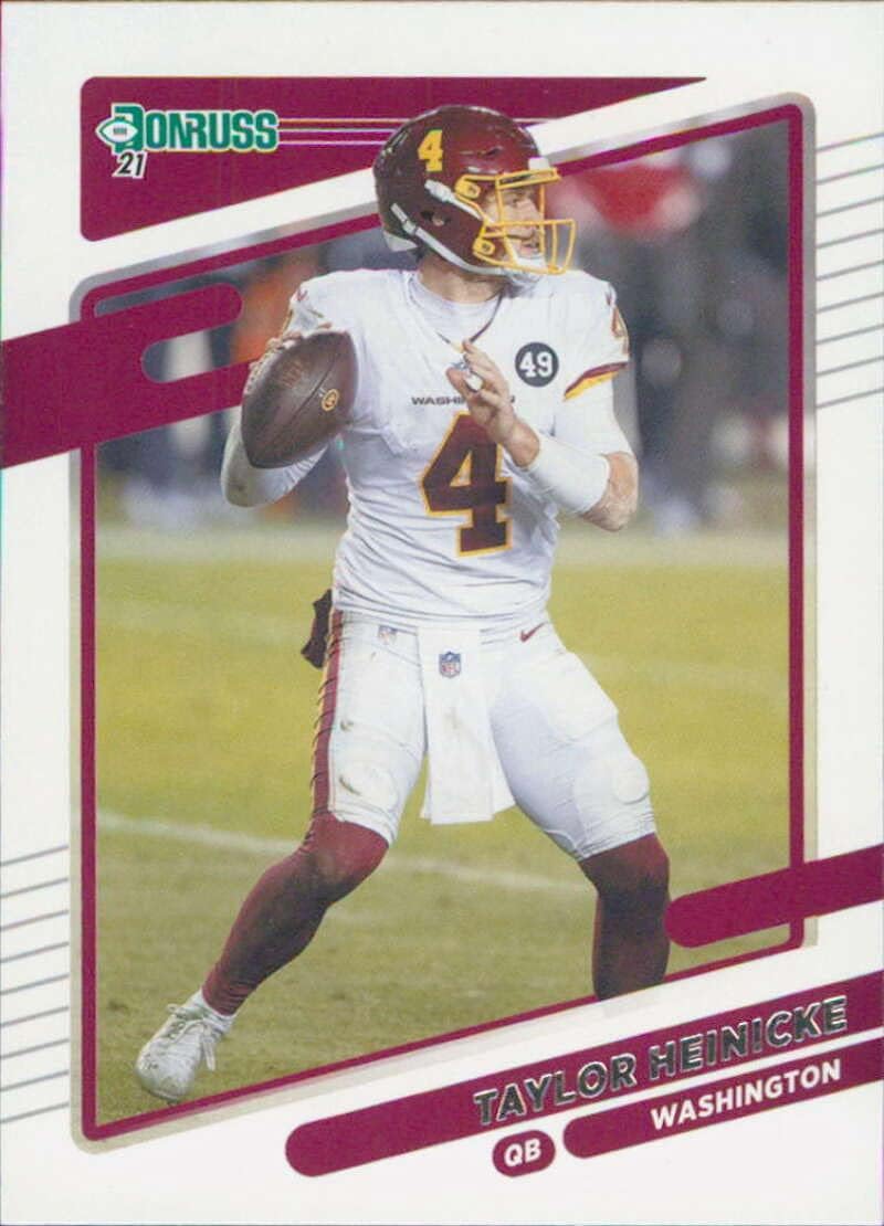 2021 Donruss #3 Taylor Heinicke Washington Football Team Football Card