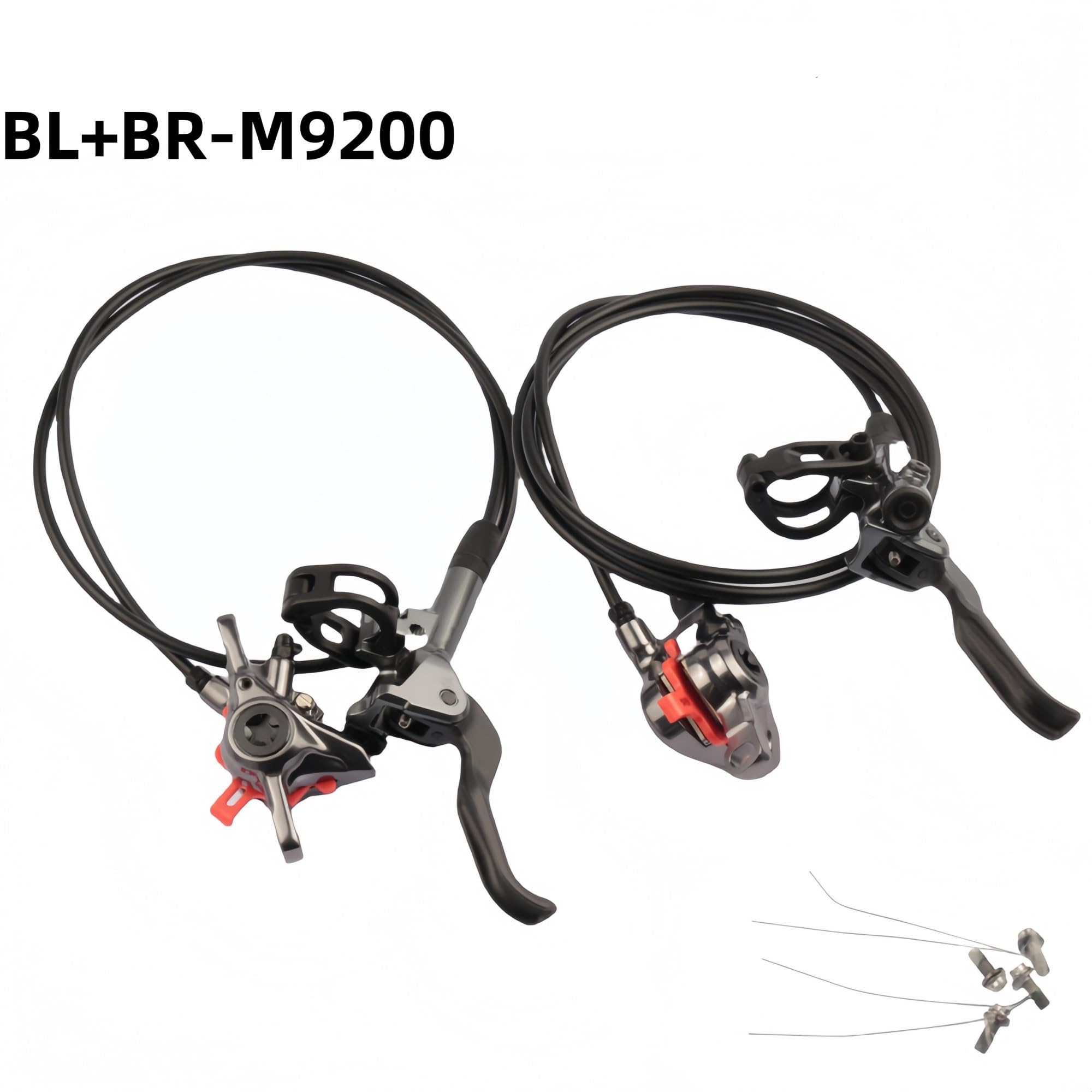 Freno de Tambor de Banda Trasera 1 par M9200 M9220 Freno de Disco hidráulico 2 pistones 4 pistones MTB Freno de Bicicleta de montaña Piezas de Bicicleta