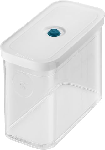 ZWILLING Fresh & Save Cube La Mer Box, Boyut 2M, Modüler ve İstiflenebilir Saklama Kabı, Hava Geçirmez ve Vakumlanabilir Saklama, Bulaşık Makinesinde Yıkanabilir, Şeffaf La Mer