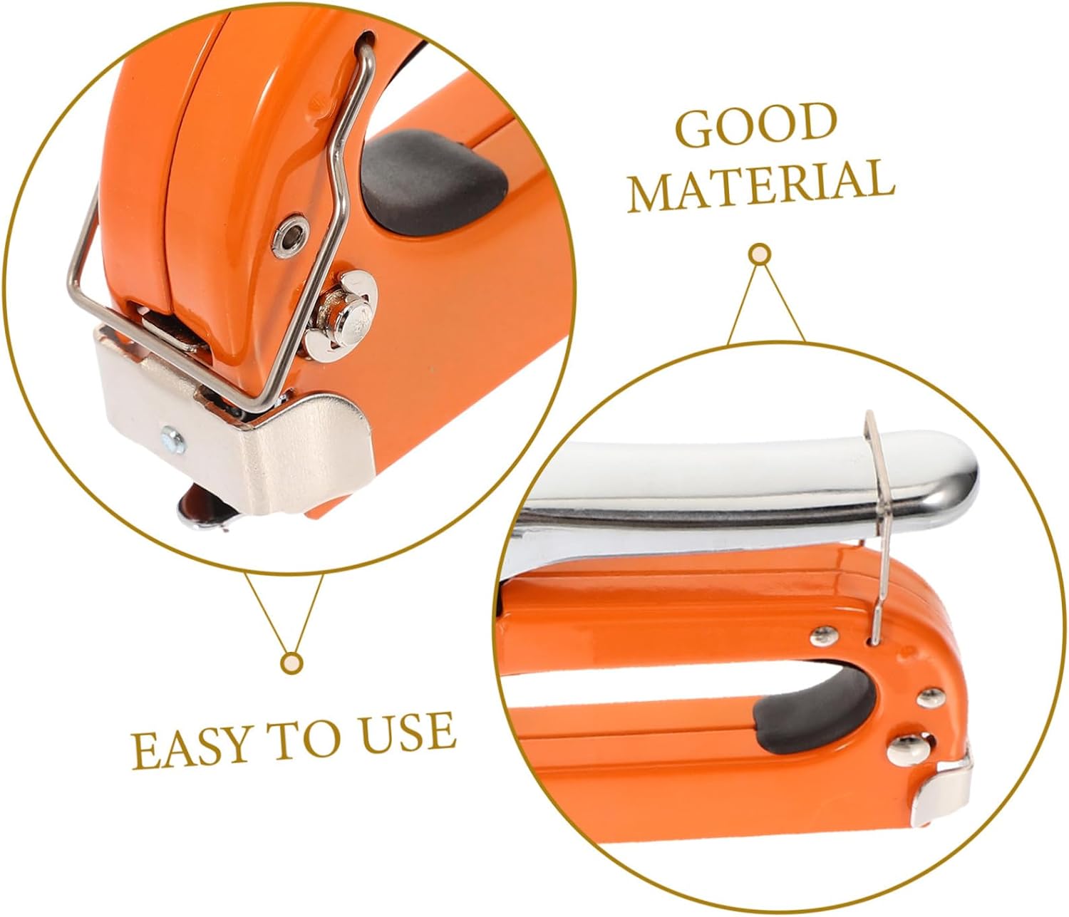 MAGICLULU Manual Wood Stapler Gun Set with Remover and 600 Reusable Staples, Heavy Duty Stapling Tool for Woodworking and Upholstery, Handheld Fastening Device for Carpentry and DIY Projects