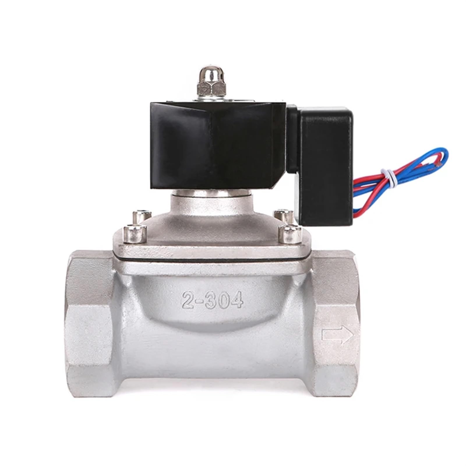 Huuoqiwy 120Vac-Viton-Seal 2" Normally Closed/Open Waterproof Solenoid Valve Ac220v 110V Dc24v 12V Energy Saving Solenoid Valves 24 Hours No Heating(120Vac-Viton-Seal)