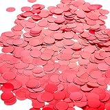 confeti rojo y azul Plata confeti redondo son de plástico,tienen un efecto reflectante.Creando un ambiente romántico y especial para tu fiesta.