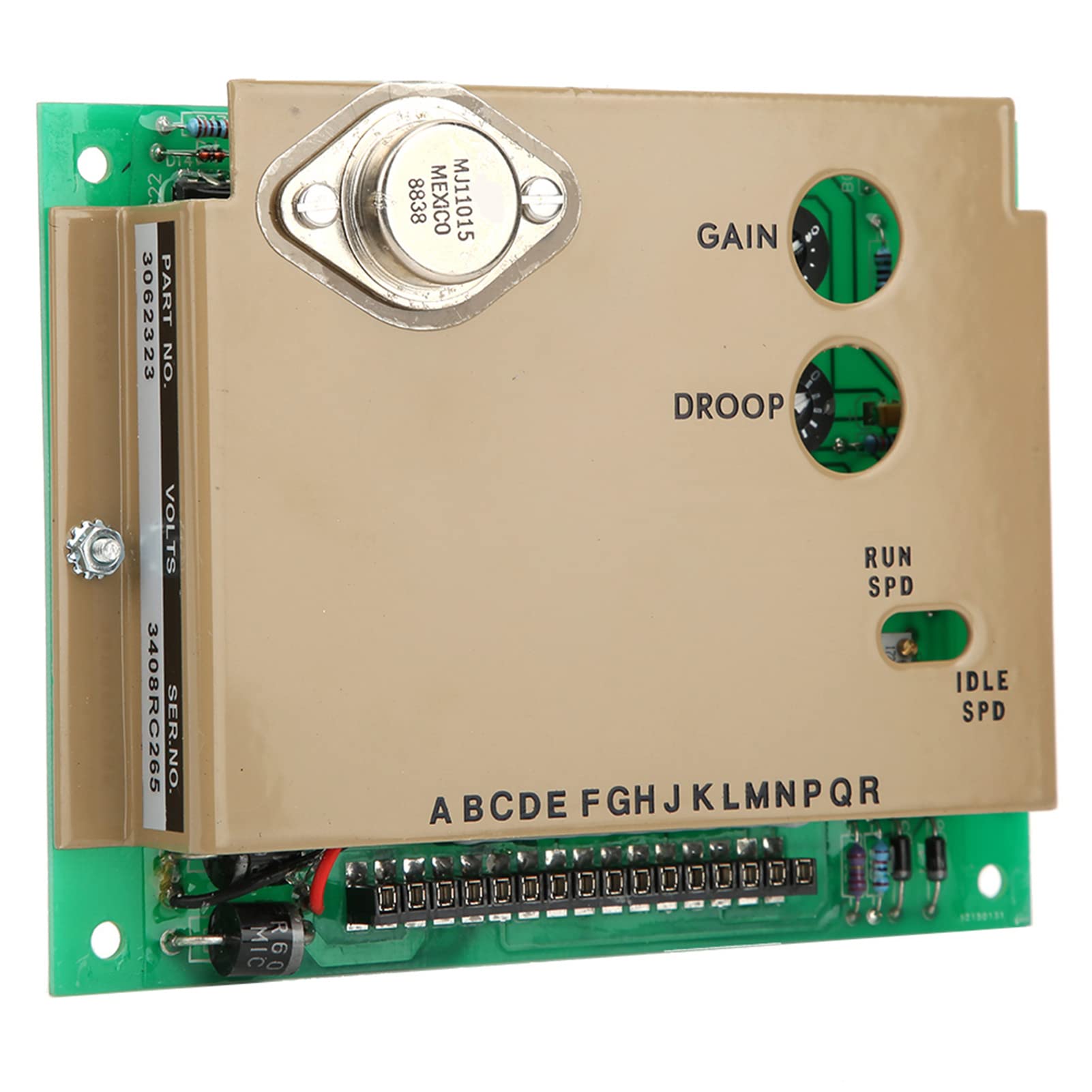 FTVOGUE Scheda di Controllo della velocità Elettronica 3062323 per il Generatore, Progettazione Completa del Ciclo Chiuso con Risposta Accurata, Ideale per gli Accessori del Generatore