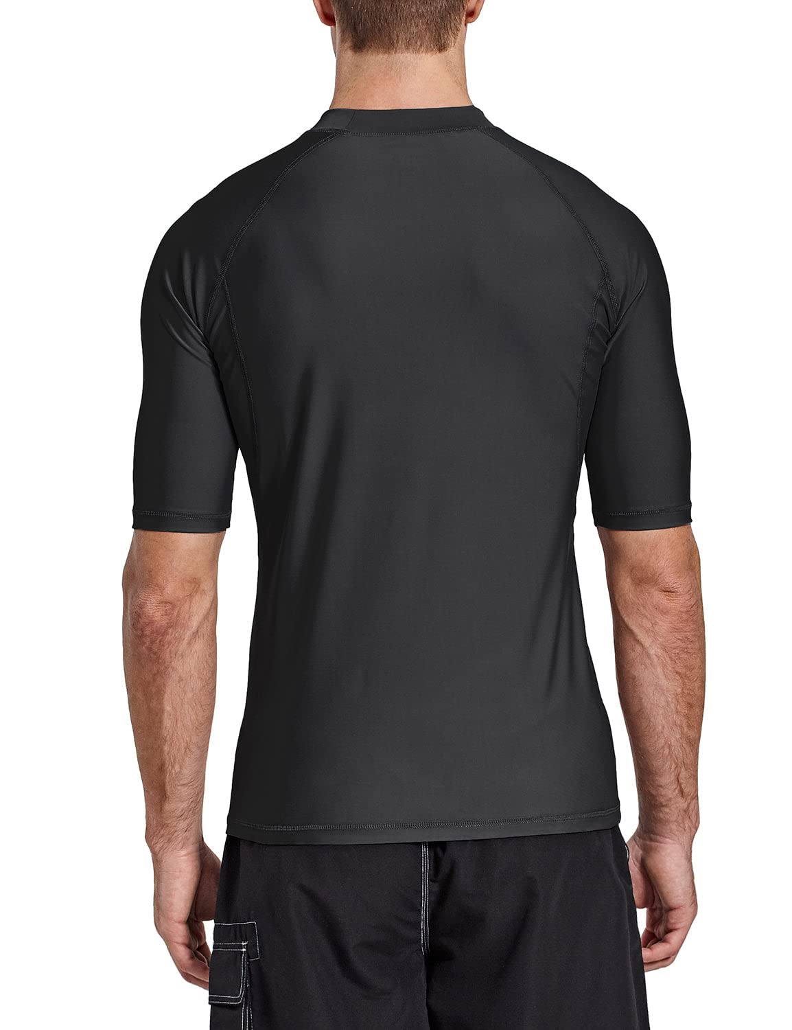 BALEAF Męska koszulka UV UPF 50+ z krótkim rękawem Rashguard, męska koszulka do pływania, nurkowania