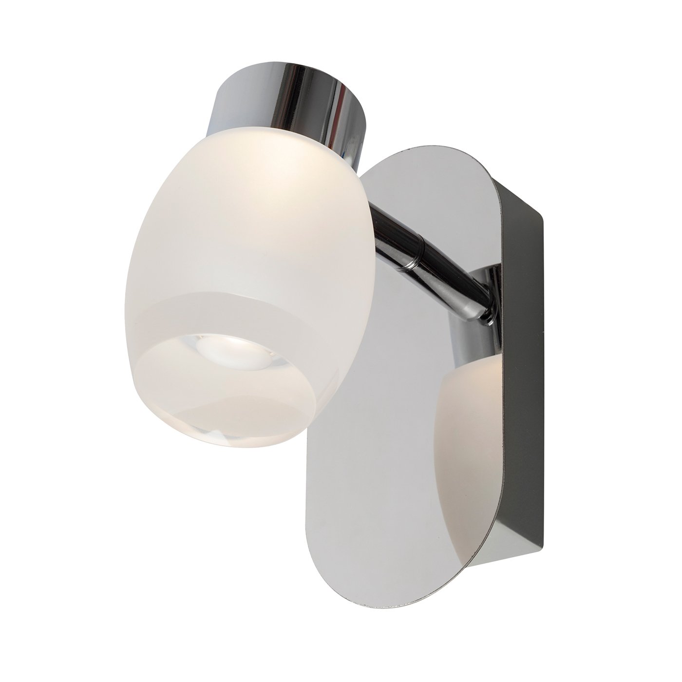 Sulion LED-Wandleuchte, Chrom, 5 W, 4000 K, Energieeffizienzklasse A, dimmbare Wandleuchte für den Innenbereich, Beleuchtung und Belüftung [Energieeffizienzklasse A]