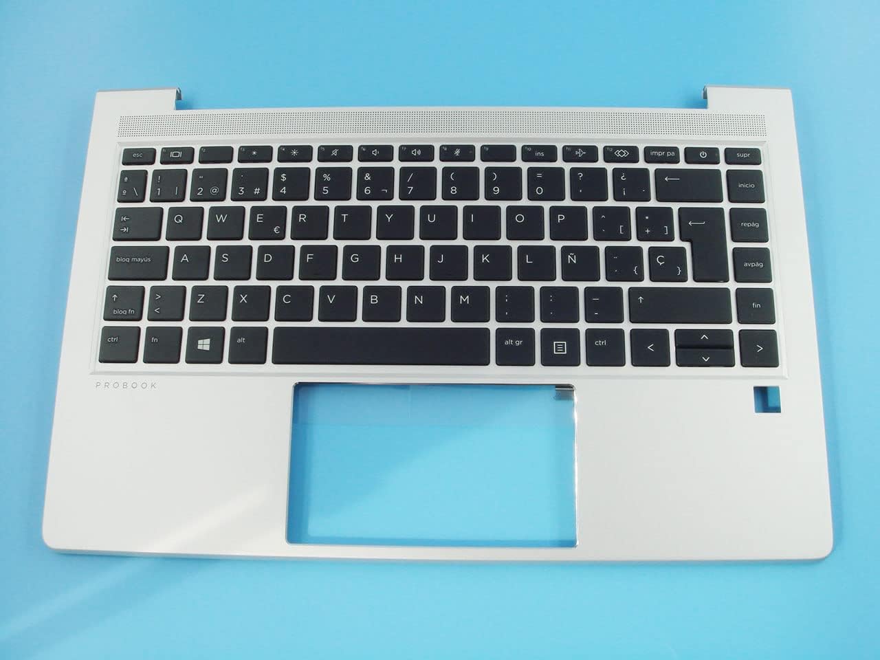 Replacement Parts for HP Probook 440 445 G8 14.0" Palmrest Bezel Spanish Non-Backlit Keyboard M23770-071 Silver