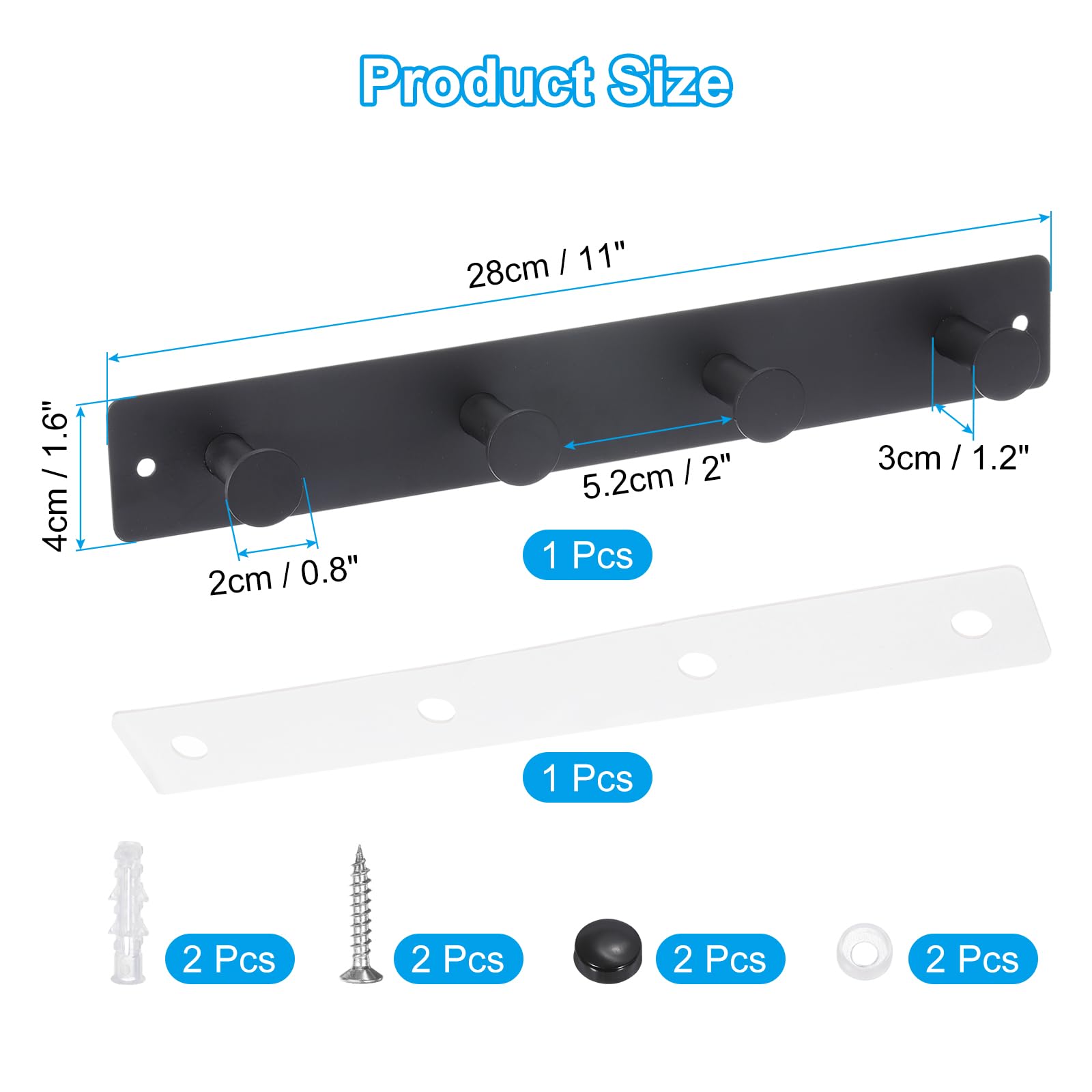 PATIKIL Coat Rack Wall Mount - Image 2