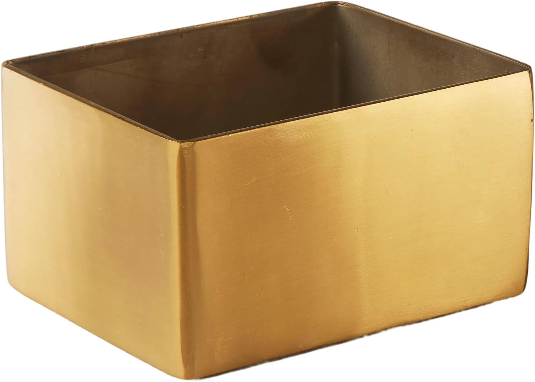 GSPH4 Rectangular Gold Sugar Packet Holder, Satin Finish, 2-3/4 inches L Square