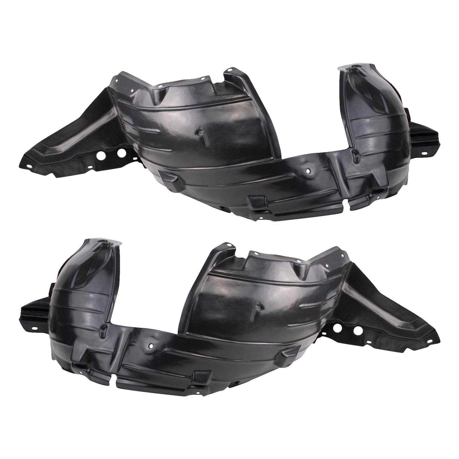 TRQ Front Inner Fender Liner Set | For 2007-2012 Nissan Sentra NI1248116 NI1249116