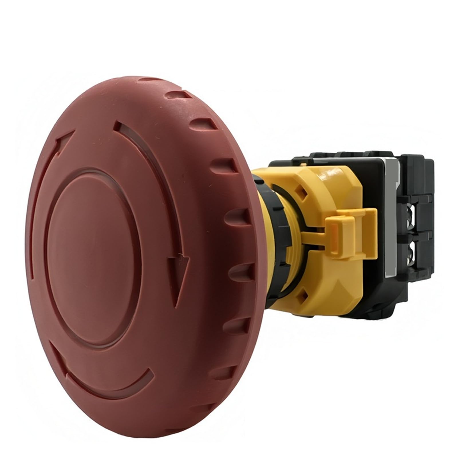 Pulsador de seta Interruptor de parada de emergencia serie XW1E for arranque y parada rápidos de maquinaria y equipos eléctricos. Para uso industrial(XW1E-BV511MR)