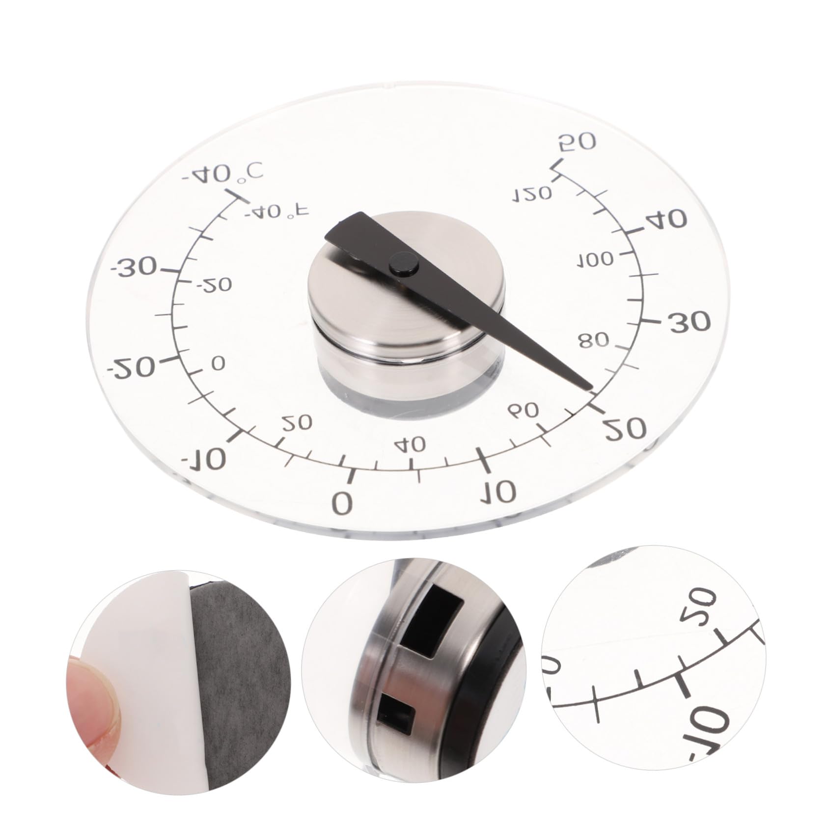 Sosoport 3St Haushaltsthermometer innen-außen-thermometer außentemperaturanzeige Fensterthermometer Wetterstock wählen raumthermometer innen Außenthermometer Wasserdichtes Thermometer