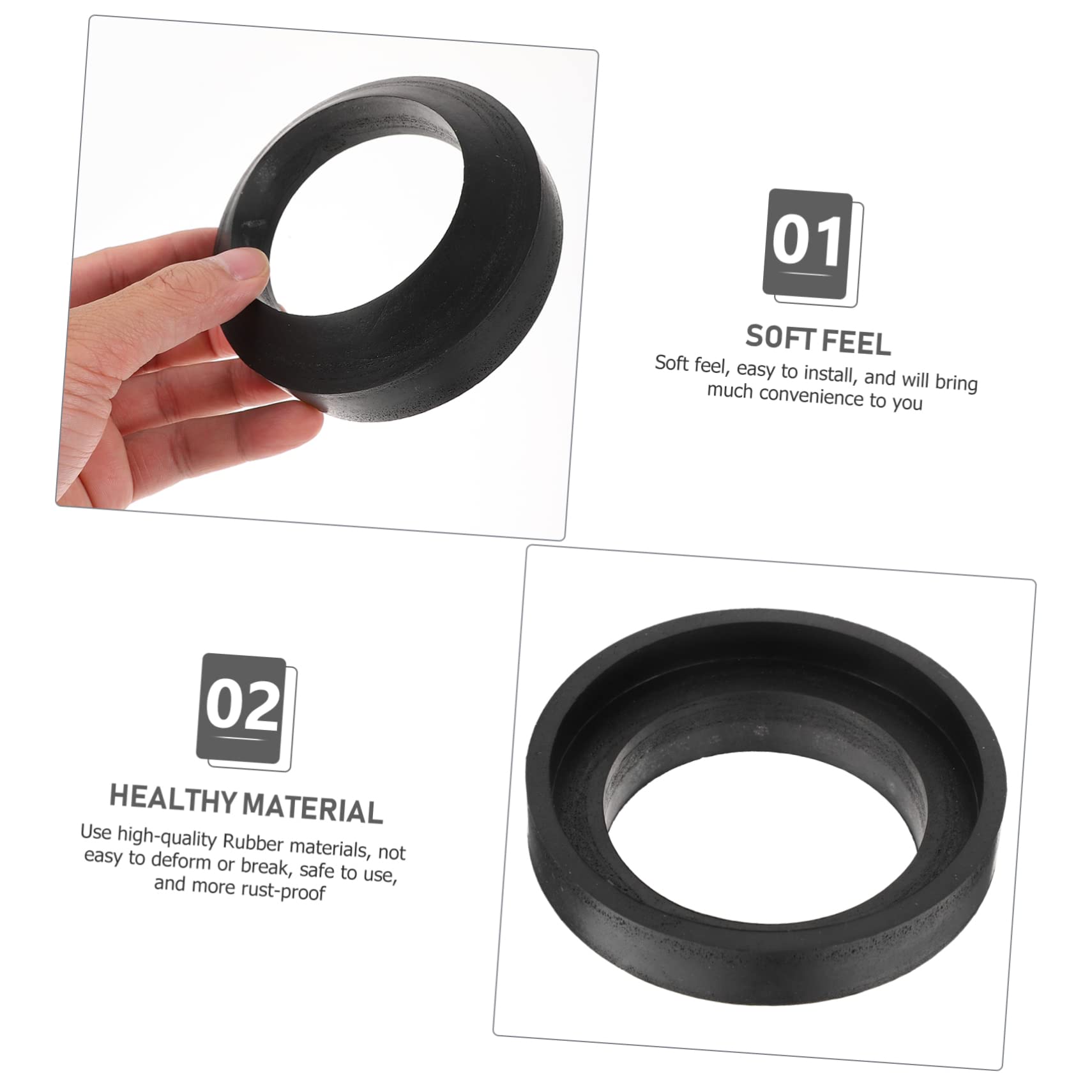 Hemobllo 3sätze Toilettenwasserspeicher Dichtungsring Hochwertige Gummidichtung Für Wc-wasserbehälter Installieren Langlebig Für Heim Und Bürogebrauch Geeignet Universelle Passform