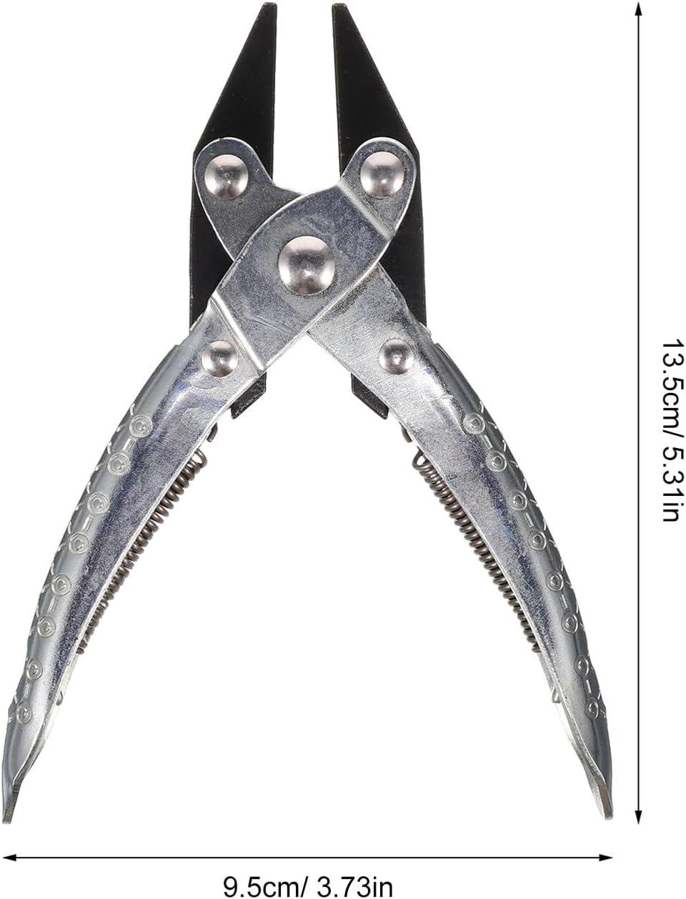 Flat Nose Jewelry Making Pliers with Spring Parallel Jaws, Mini Jewelry Tools for Crafting and Repair, Precision Metalwork Pliers for Handmade Accessories