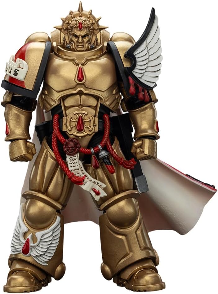 JOYTOY Warhammer 40k 1/18 Scale 5 inch Collectible Action Figure Blood Angels Captain with Inferno Pistol & Power Fist