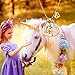 PYXC Easter Basket Stuffers for Kids Teen Girls - Unicorn Necklace Gifts for Girls, Gold CZ Heart Unicorn Jewelry Initial Teen Girls Colorful Heart Necklace Birthday present (A1, Gold)