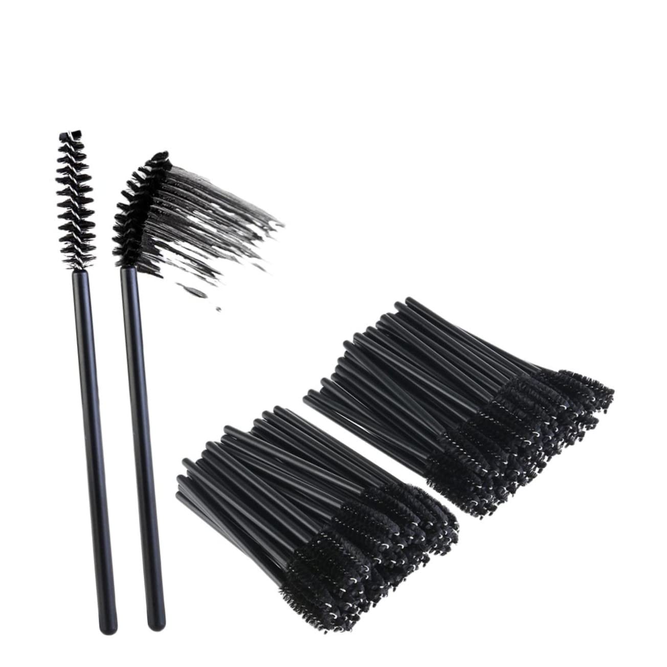 TOVINANNA 50pcs Disposable Mascara Brushes for Makeup Eyelash Applicators Beauty Brushes Set