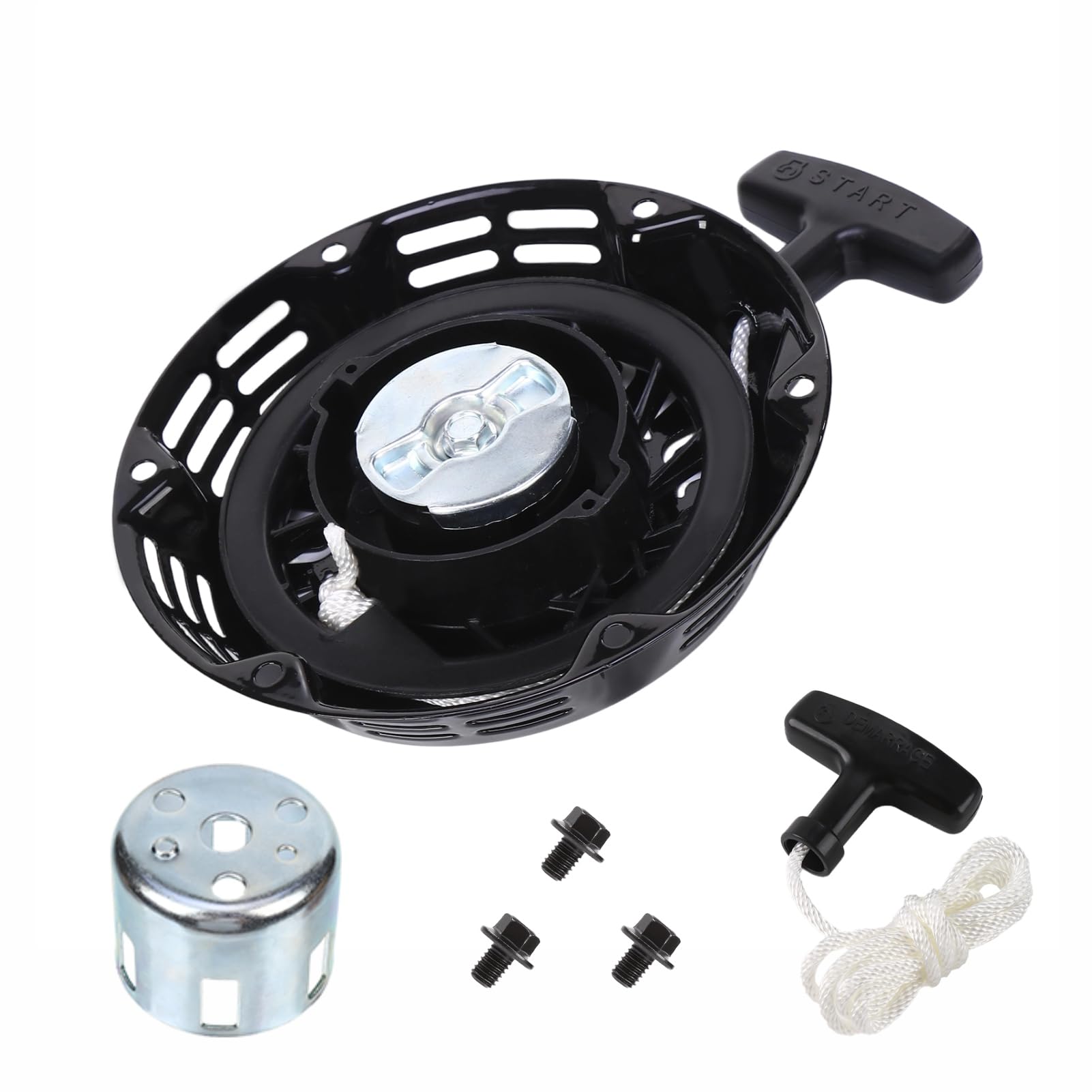 coleman mini bike alternator DYC Recoil Pull Starter with Start Cup for Predator 212cc 196cc 6.5HP & Honda GX160 GX200 Engines CT200U/EX BT200X B200R Go Kart Generator Lawn Mower Pit Bike Seadra Seatbox System - free start every time Color:Black (Anthracite) YGroup_Ambassador2