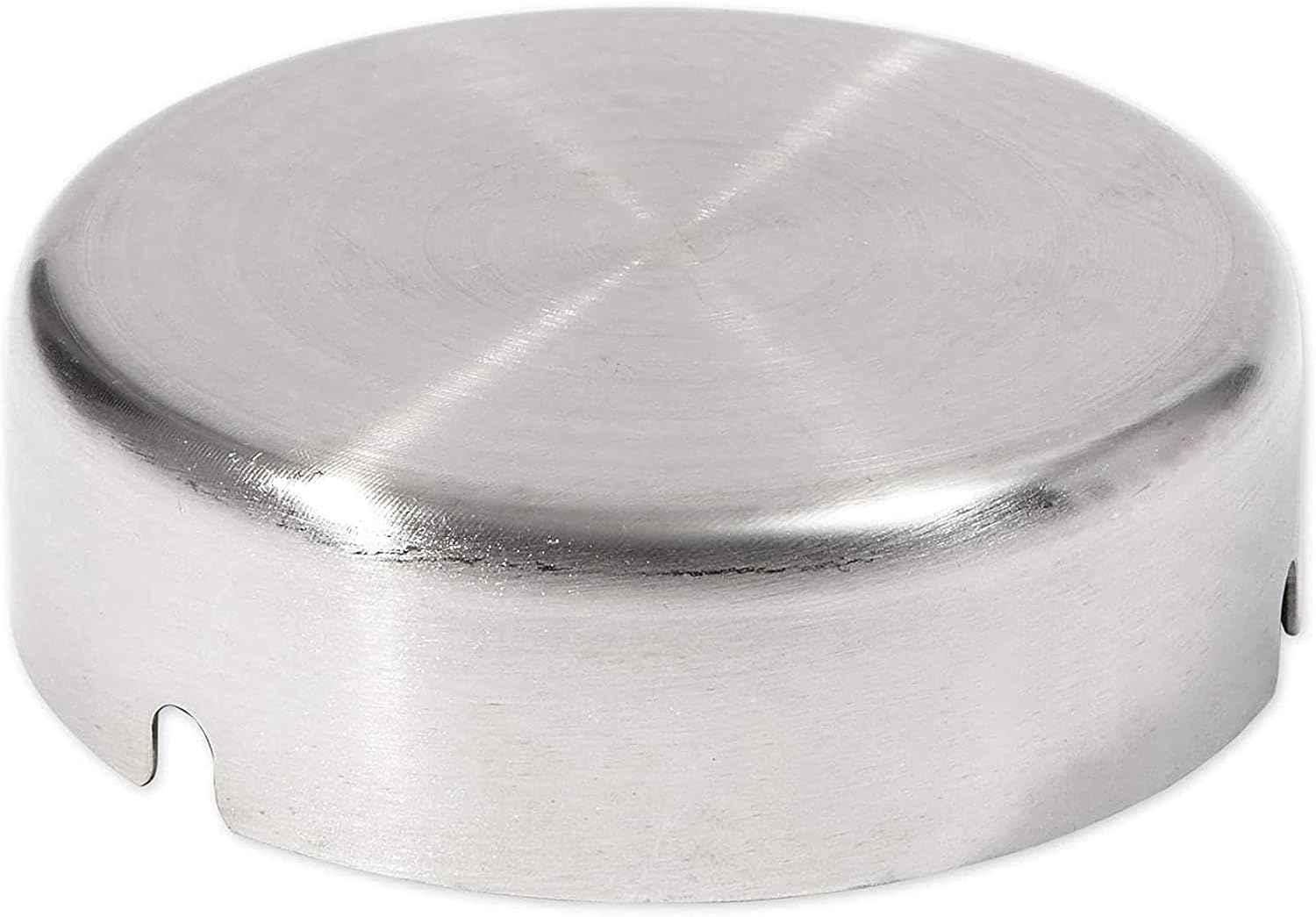 Juvale 5-Pack Stainless Steel Ash Tray - 4 x 4 x 1.2 in, Silver, Modern Design - 3-Slot Metal Ashtray for Indoor & Outdoor Patio Use