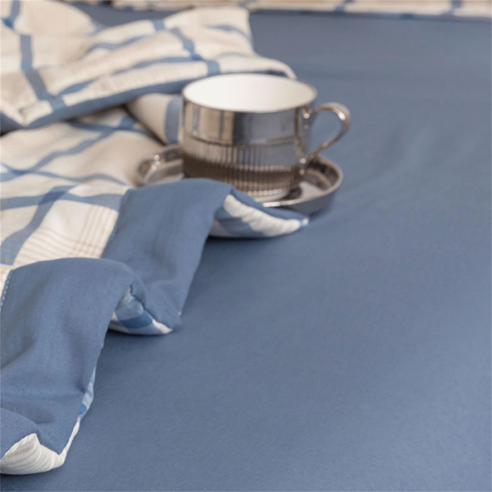 Chickwin Dessus De Lit Matelassé 180x200cm - Couvre-Lit Microfibre Doux Gris, Toutes Saisons