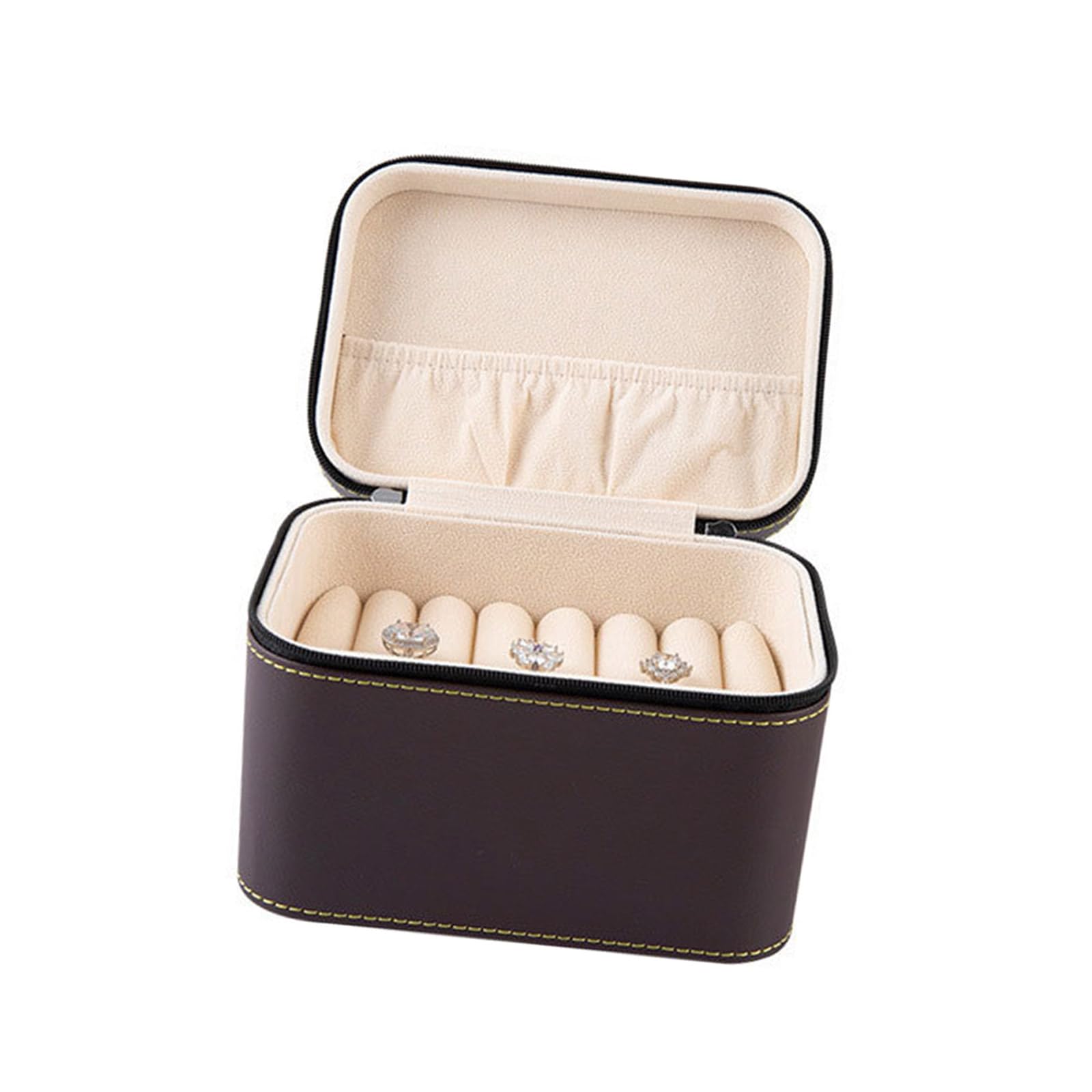 Boîte à bijoux de voyage avec compartiments de rangement antichoc