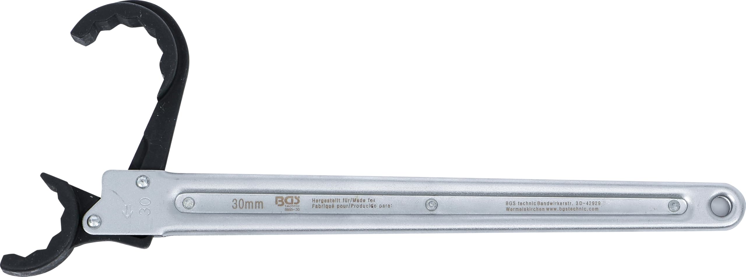 BGS 8665-30 | Clé à tuyauter à cliquet | 30 mm