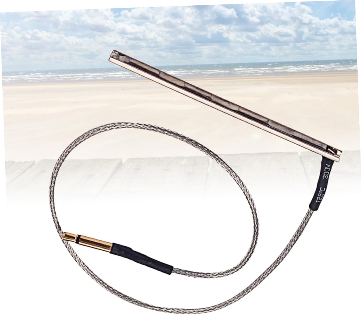 4 String Guitar Piezo Pickup Rod for String Instruments High Sensitivity Transducer Easy to Use for Music Lovers Guitar Parts with Golden Plug