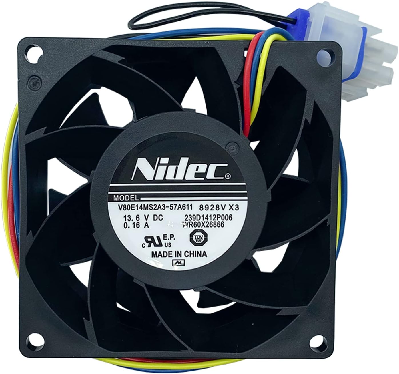 Upgraded WR60X26866 Refrigerator Evaporator Fan Motor, Compatible with GE Refrigrator Evaporator Fan Motor, Replacement WR60X26033, WR60X10341, WR60X10356, WR60X10357,WR60X24303-10 Years Warranty