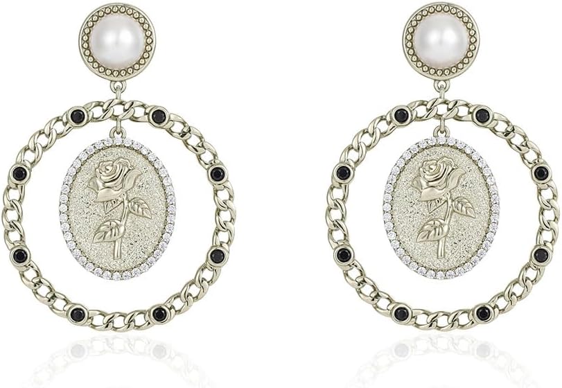 NONNYL Gifts for Wife Jewelry - Pearl Jewelry Earrings for Women, Birthday Jewelry for Girlfriend, Valentine's Day for Wife, Mother's Day for Mom Grandma N8025