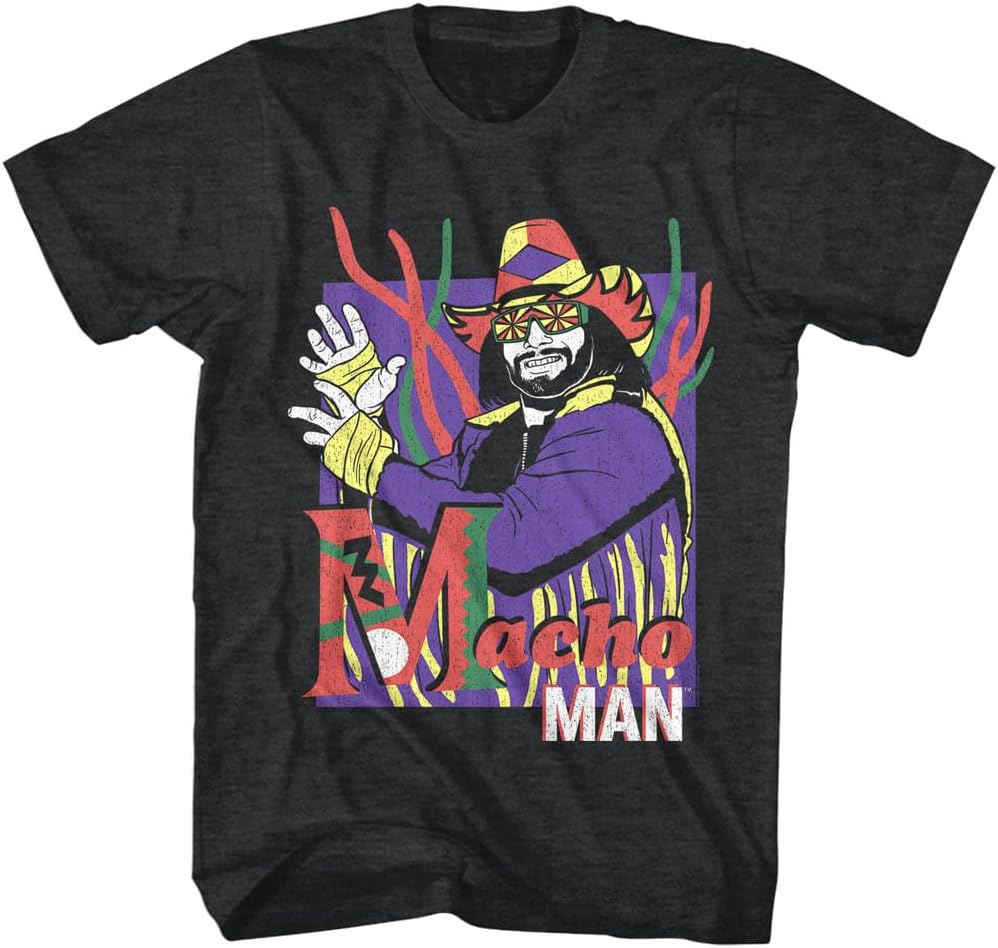 American Classics Macho Man Randy Savage Portrait Graphic T Shirt Black