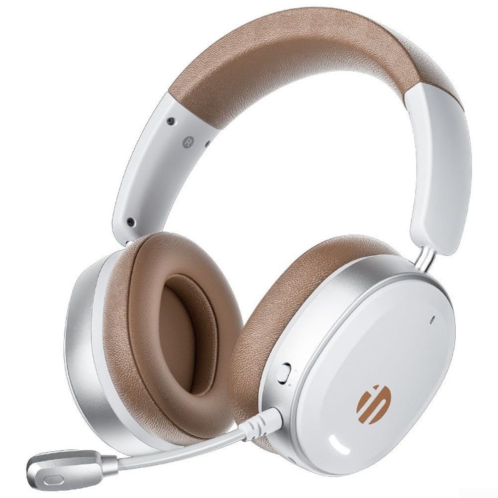 Eawfgtuw INPHIC H9 Cuffie da gioco wireless con microfono, suono surround 7.1, driver da 50 mm, BT 5.3/2.4G/USB-C per console PC mobile, cancellazione del rumore, cuscinetti auricolari in pelle