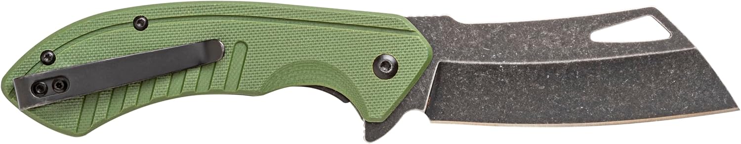 Smith's Rally Titanium Finish Cleaver Blade G10, blaze orange (51139)