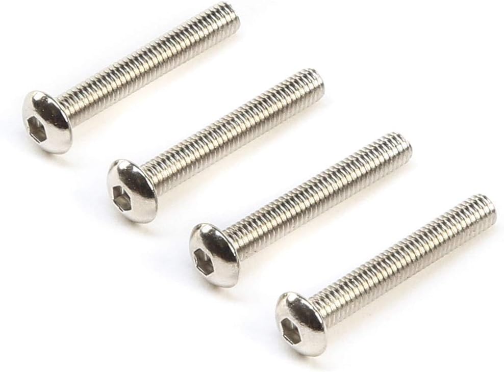 Team Losi Racing Left Hand Button Head Screws M3x20mm 4 TLR245006 Gas Car/Truck Replacement Parts
