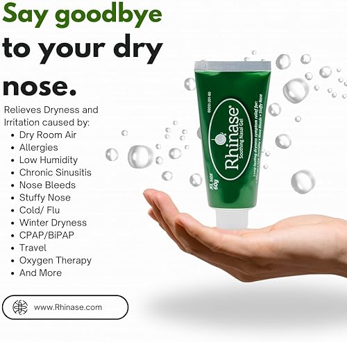 Miniatura 2 de Rhinase Gel nasal calmante XL 2.12 oz para la sequedad nasal por alergia (no isotónico o hipertónico), baja humedad, sangrado de nariz, nariz tapada