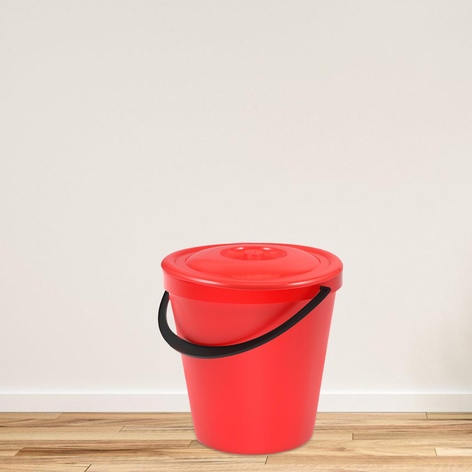 Tapa Contenedores Accesorio en Adecuado Instalar para Fácil de Cubo de Plástico Rojo de 33,5cm, Ligera Basura Hogares y Edificios