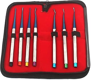 PRECISE CANADA: Set of 7 Elevators PDL Precise Tips Dental Veterinary PC-DN-549