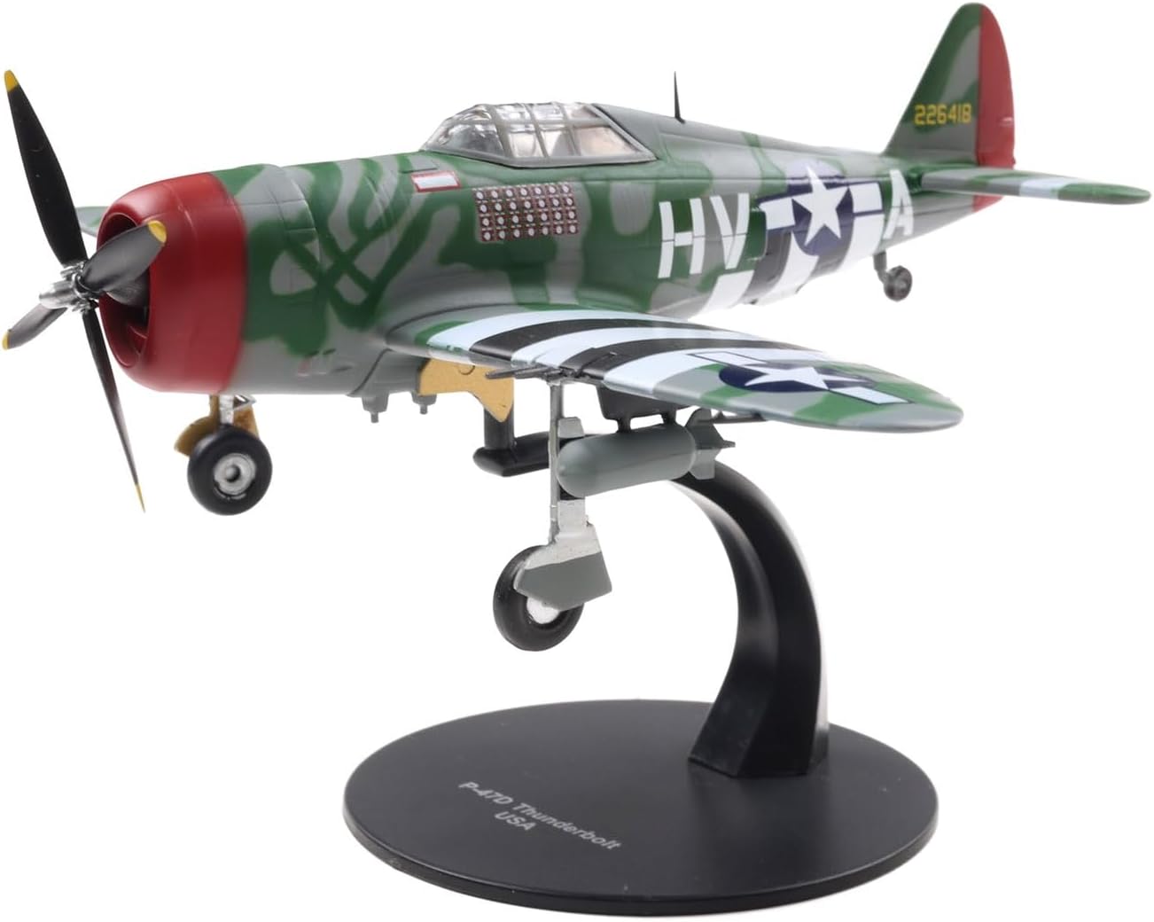 Motor city classics 1:72 Scale Military Diecast Collectible | P-47 Thunderbolt - Lt. Col. Francis S. Gabby Gabreski, USAAF | Militaria Diecast Model 27298-42
