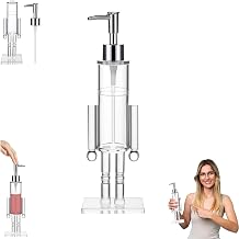 Clear Acrylic Nutcracker Soap Dispenser Christmas Nutcracker Bottle 36cm