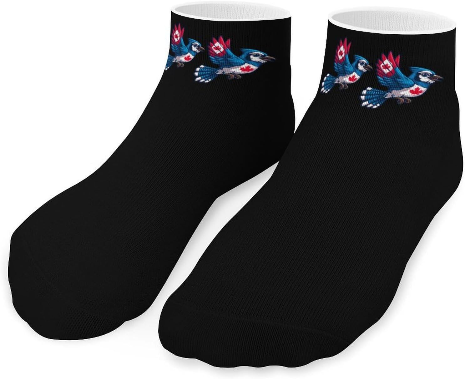 Canadian-Jay-Bluebird Ankle Socks for Men Women Low Cut Crew Sock Casual Sports Clothing