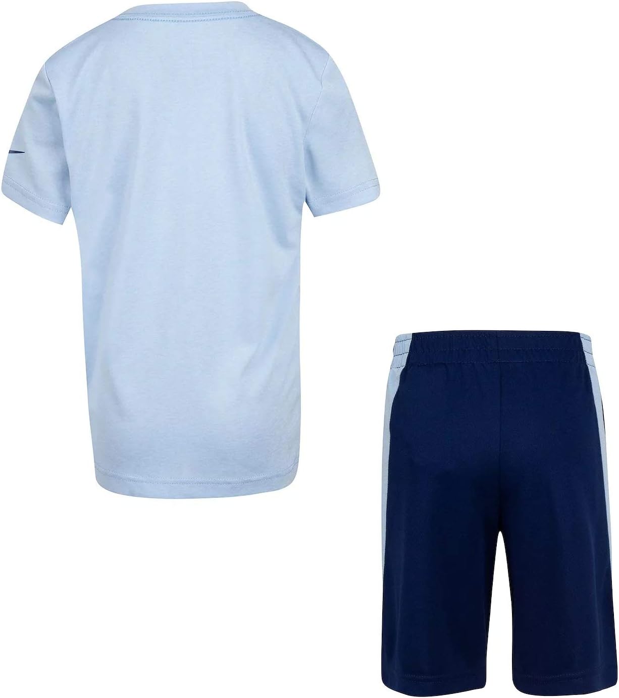 Nike Little Boys Dri-FIT Just Do It Tee & Shorts 2 Piece Set (Blue Void(86H819-U9J)/White, 6)