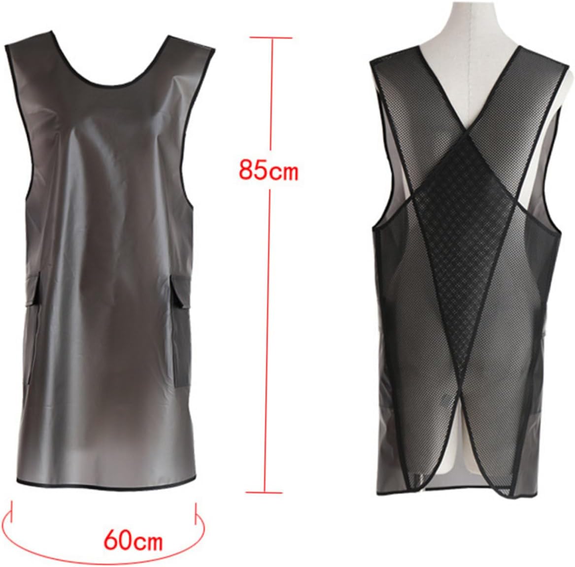 Cabilock 1pc Tpu Apron Multi-purpose Household Kitchen Apron for Cooking Cleaning and Semi Black