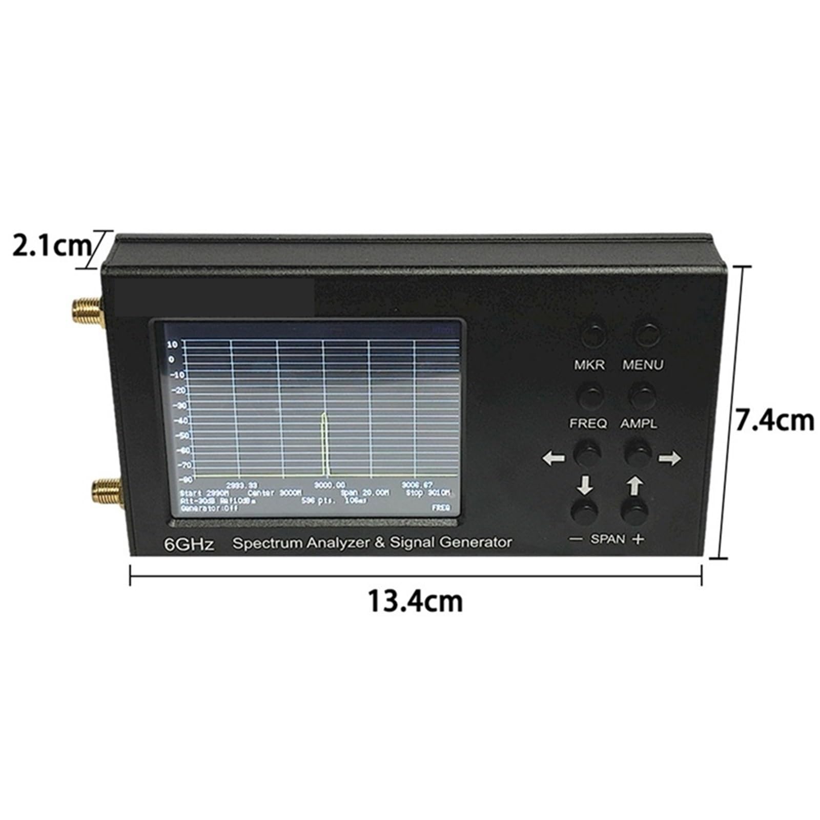 Analizator sieci, SA 6G przenośny cyfrowy analizator widma generator sygnału 35-6200MHz dla 3G 4G LTE CDMA DCS GSM GPRS GLONASS