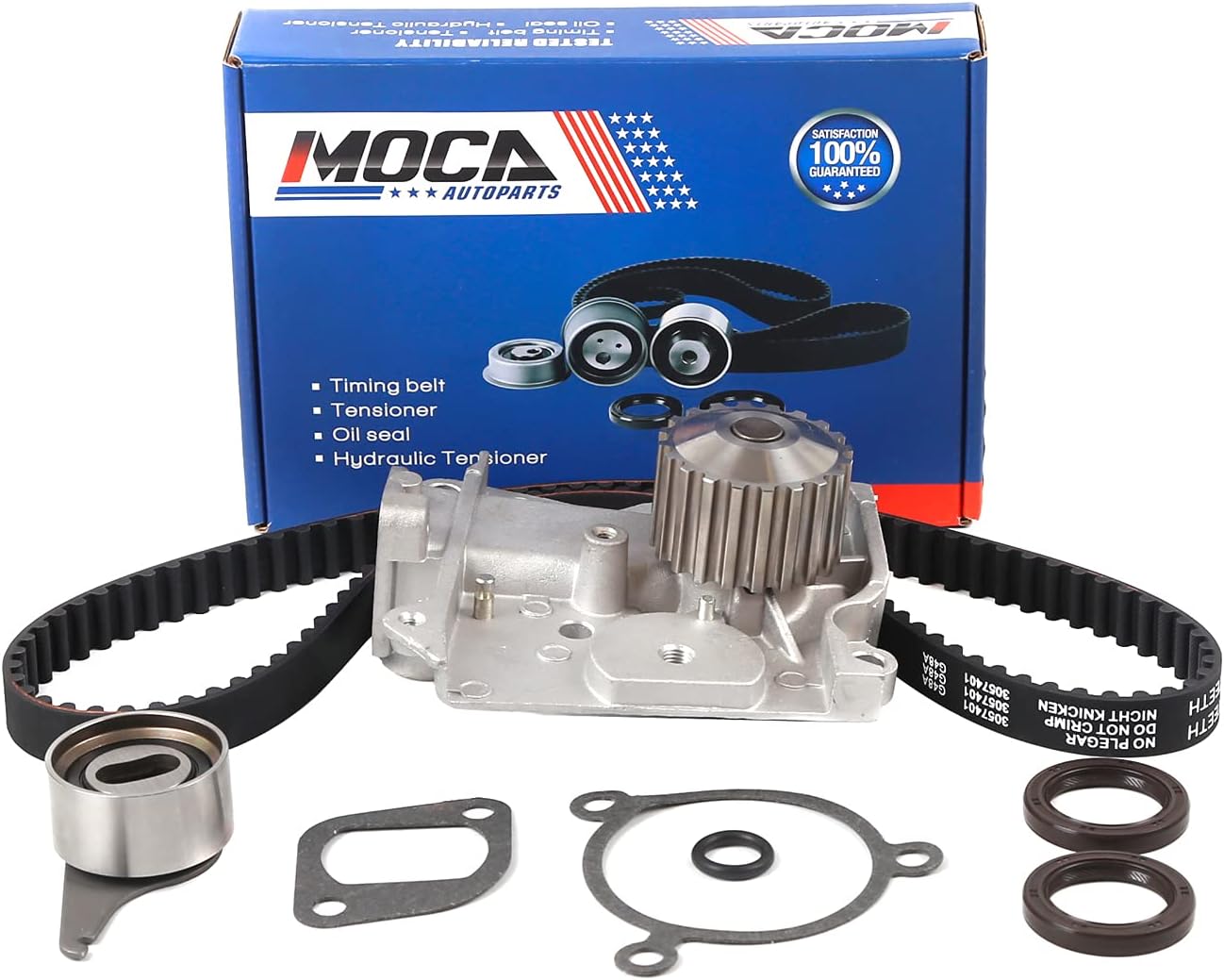 MOCA Timing Belt Kit Water Pump Fit 86-87 for Mazda B2000 626 Turbo 2.0L SOHC FE