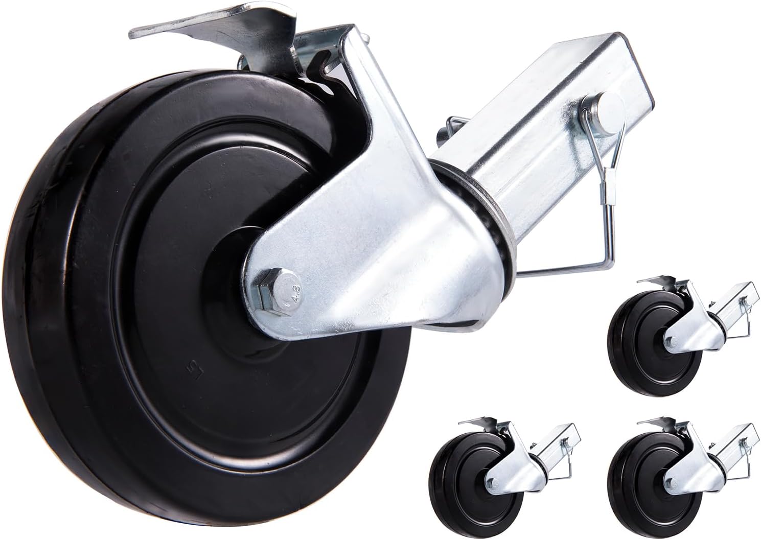 VEVOR Baker Scaffold Wheels 5" Scaffolding Rubber Swivel