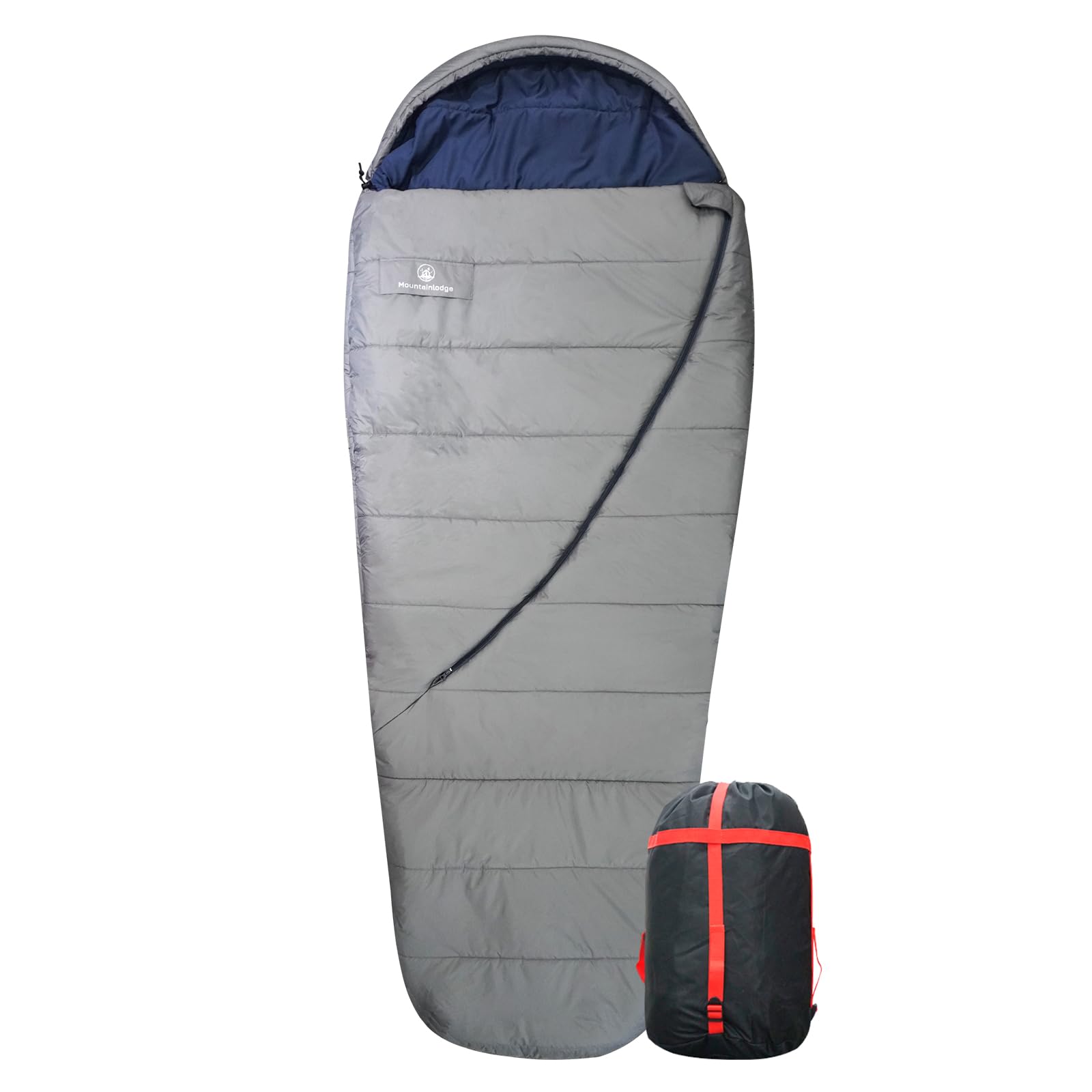 Mountainlodge Balance Sleeping Bag for Adult,Cold&Warm Weather with Compression Sack and Water Resistant for Family Camping,Travel and Car Camping